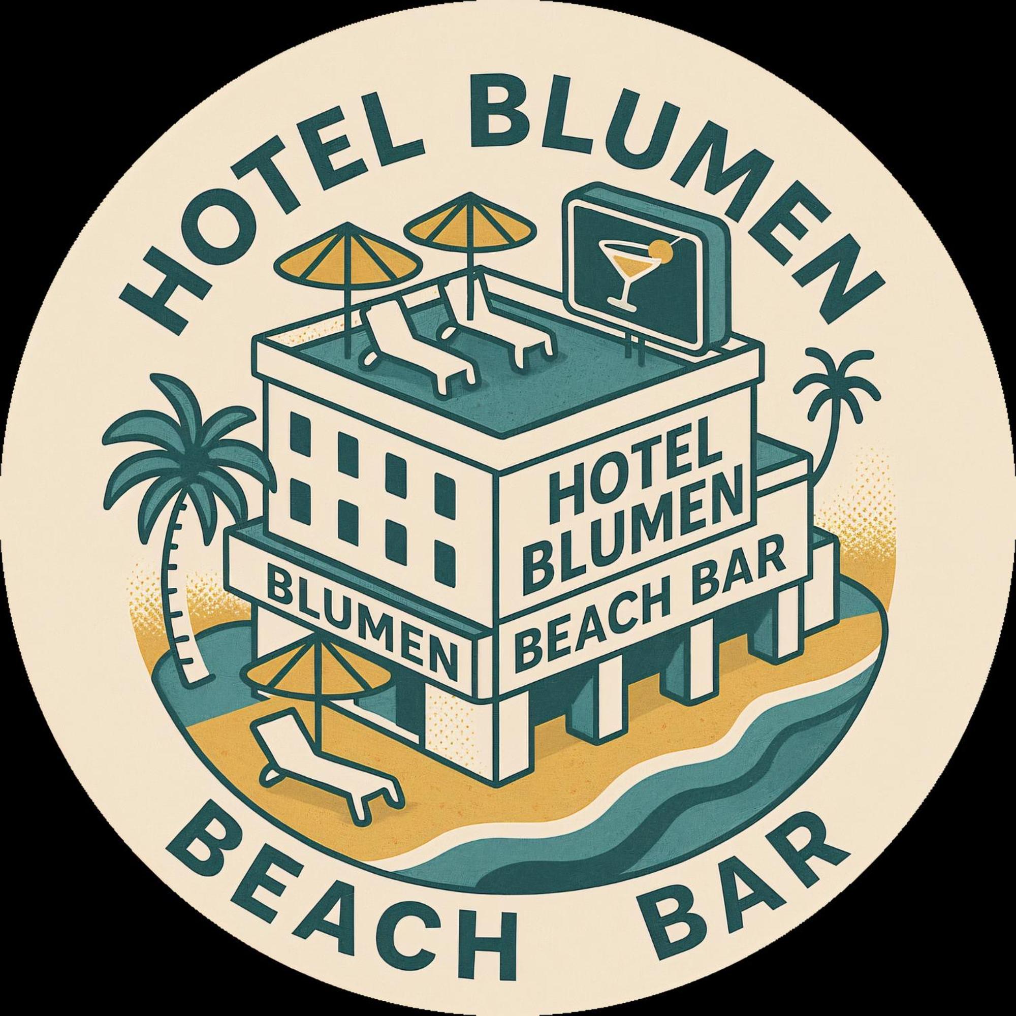 Hotel Blumen Римини Экстерьер фото